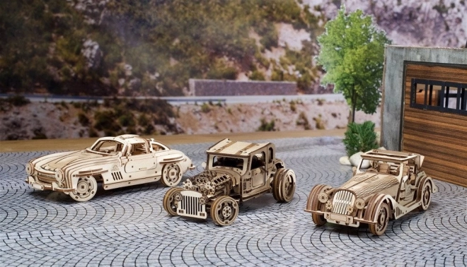 Ugears 3D drvene mehaničke puzzle Auto Winged Sports Coupe