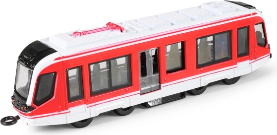 Metalni crveni tramvaj 20 cm