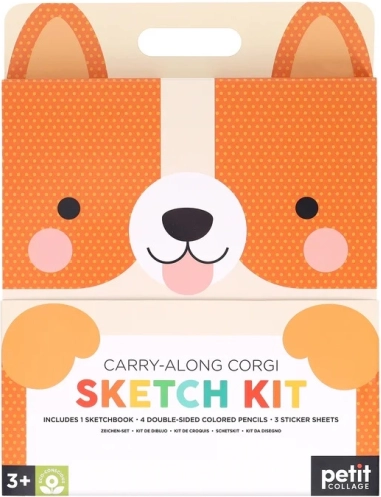 putni likovni set corgi – PETIT COLLAGE