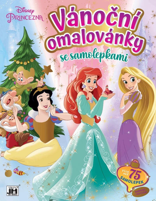 Božićna bojanka sa naljepnicama DISNEY Princeze