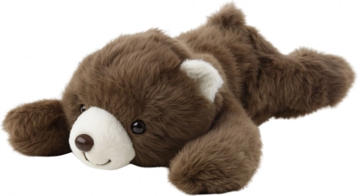 Smeđi plišani medvjedić koji leži 30 cm
