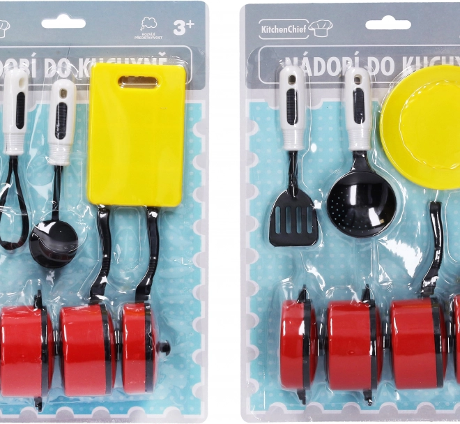Plastični set kuhinjskog posuđa za djecu, 2 vrste