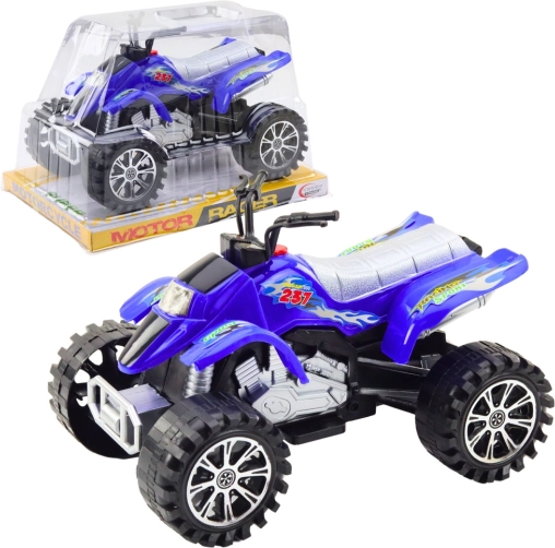 Terenski dječji quad s navojnim pogonom, plavi