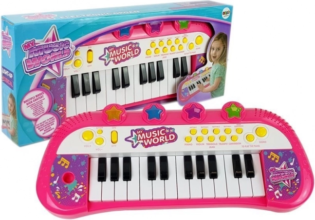 Klavijirski piano 24 tipke Ružičasta