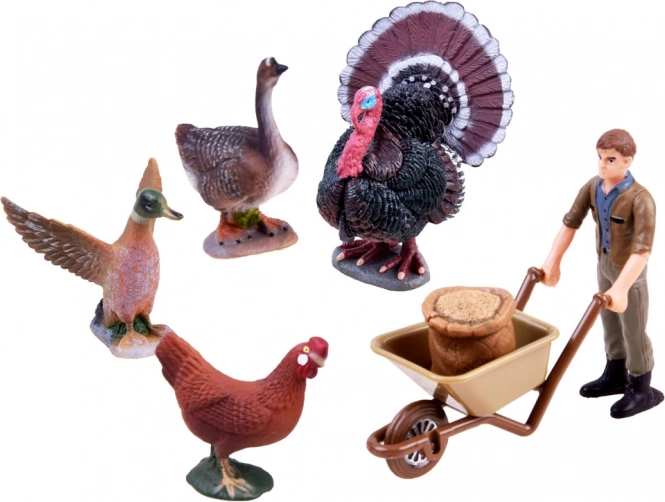Kompletan set životinja i farmera