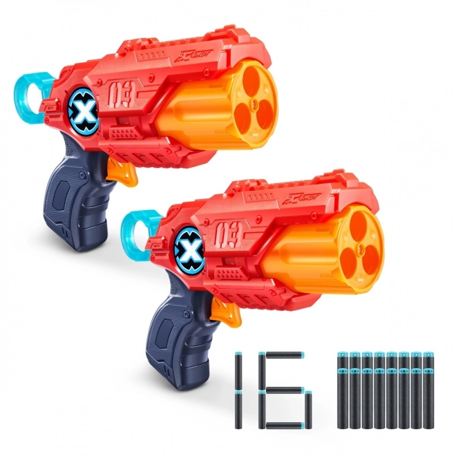 ZURU X-SHOT EXCEL MK 3 dvostruki paket s rotirajućom cijevi i 16 metaka