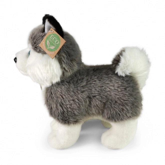 Plišani pas Husky stojeći 23 cm EKO-PRIJATELJSKI