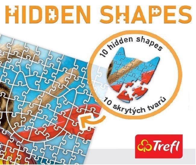 Puzzle skriveni oblici pas zabava