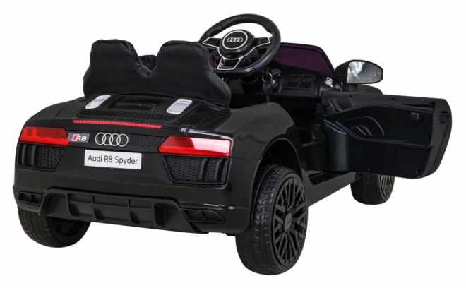 Audi R8 crni električni autić s daljinskim upravljanjem, EVA kotačima, sporim startom i MP3 LED