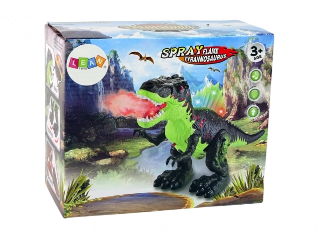 Interaktivni dinosaur s vodenom parom i svjetlosnim efektima