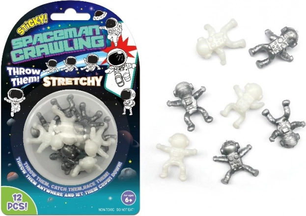Ljepljivi astronauti – set 12 kom (3 cm)