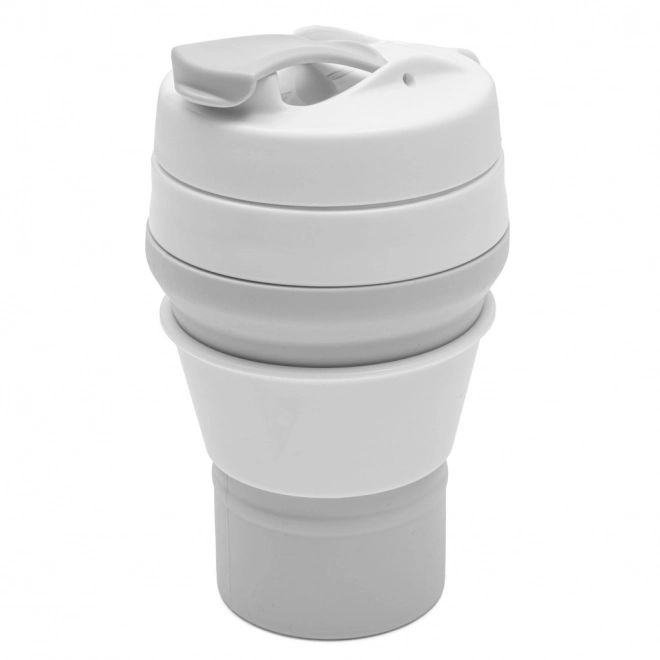Sklopiva silikonska šalica 350 ml 2u1 siva New Baby