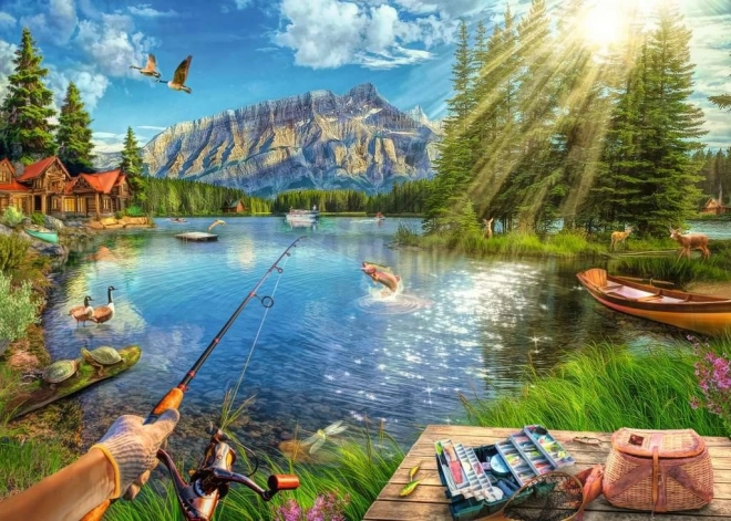 Puzzle RAVENSBURGER Život na jezeru 1000 dijelova
