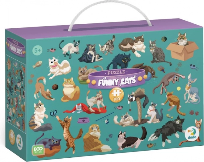 DODO Puzzle Zabavne Mačke 100 Dijelova