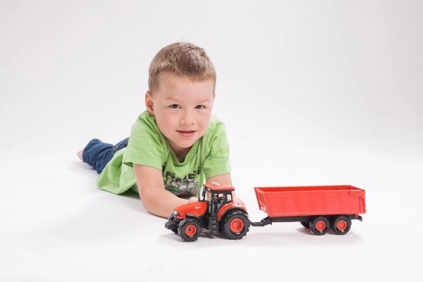 Crveni traktor Zetor s prikolicom sa zvučnim i svjetlosnim efektima - 36 cm