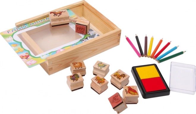 Small Foot drvena set pečata Farma
