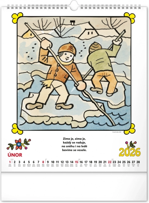 Zidni kalendar Josef Lada - Izreke 2026