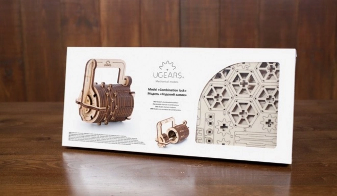 Ugears 3D puzzle - Brojčana brava 34 dijelova