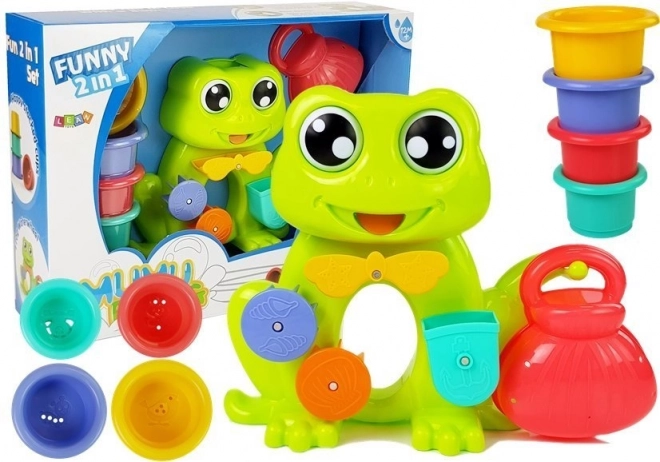 Žabji set vodopad za kupanje s kantama