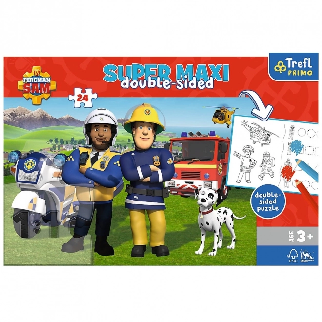 Puzzle 24 elemenata SUPER MAXI Tim vatrogasca Sama
