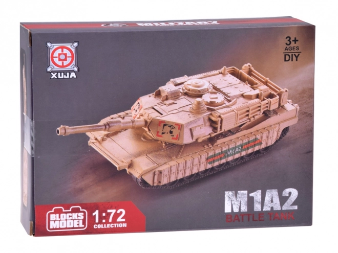 Gradbeni set američkog tenka Abrams M1A2 u mjerilu 1:72