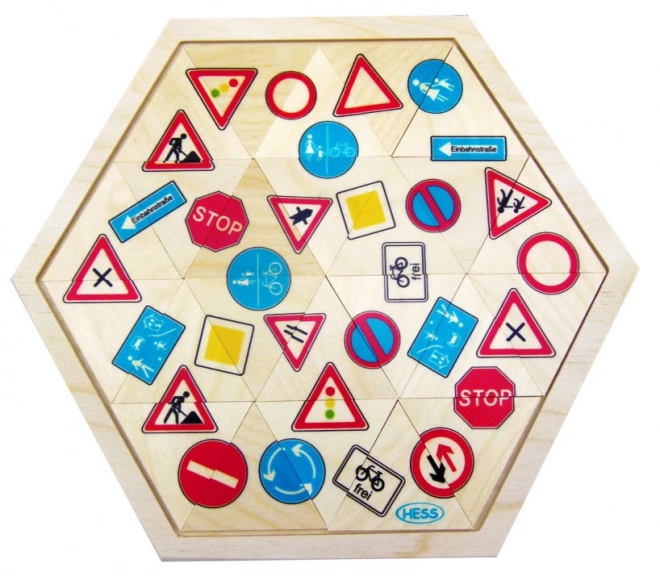 Hess puzzle mozaik Prometni znakovi 24 dijelova