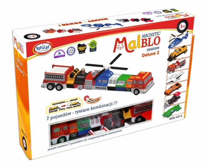 Malblo Deluxe set magnetskih vozila 2