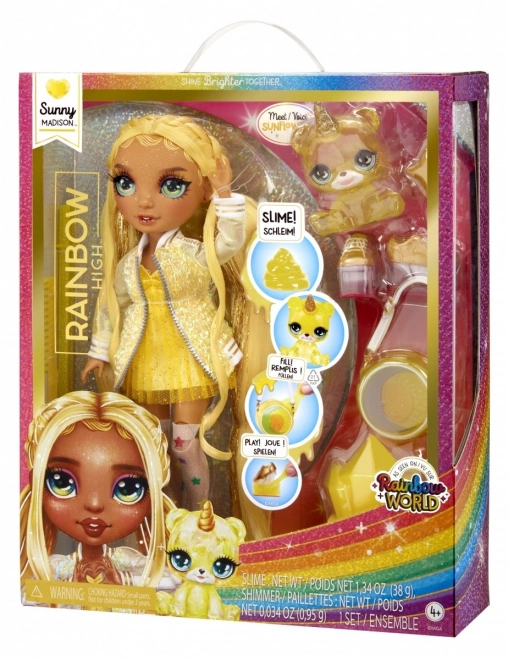 Rainbow High Fashion lutka s kućnim ljubimcem - Sunny Madison
