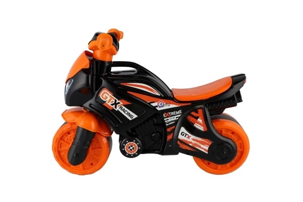 Odrážedlo motocikl narančasto-crna plastika u vrećici 35x53x74cm 24m+