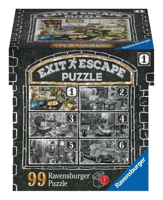 Ravensburger bijeg igra EXIT puzzle Strašno imanje: U dnevnoj sobi 99 dijelova