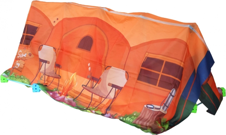 Platno s tiskom pretvara okvir u šator