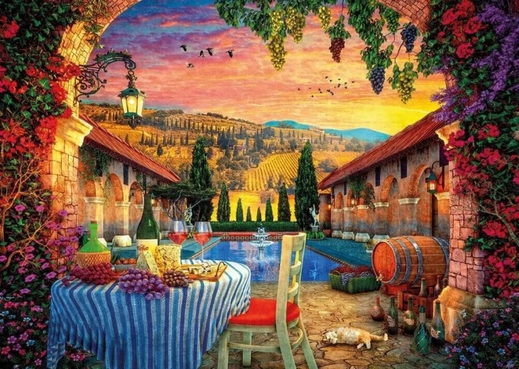 GIBSONS Puzzle Zalazak sunca u Toskani 1000 dijelova