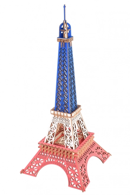 Drvene 3D puzzle Eiffelov toranj u bojama Francuske