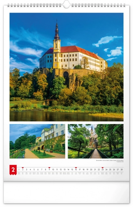 Zidni kalendar Moja domovina 2025, 33 x 46 cm