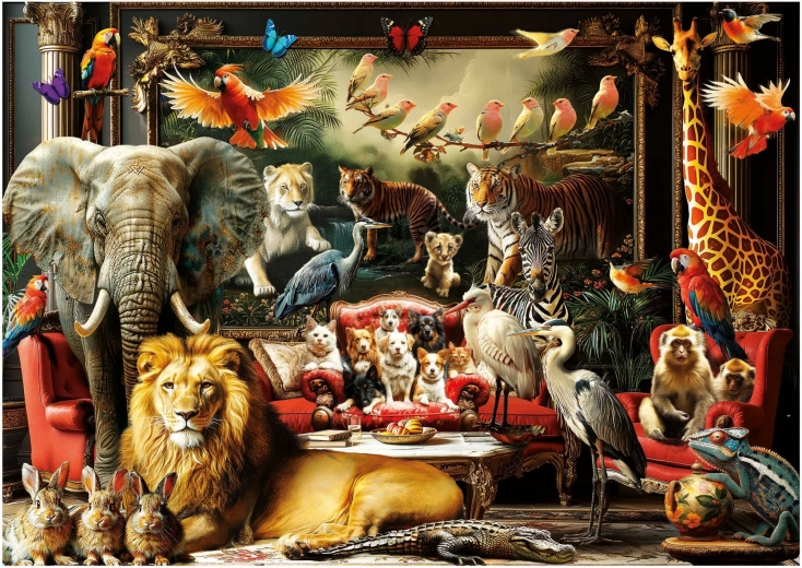 Puzzle Životinjsko sjedište 1500 dijelova