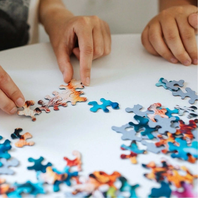 TREFL Crazy Shapes puzzle Tigarov napad 600 komada