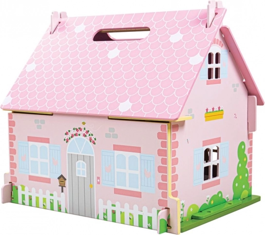 Prijenosna drvena kućica za lutke Bigjigs Toys