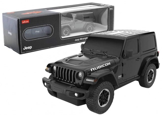 R/C auto 1:24 Jeep Wrangler JL Rubicon crni