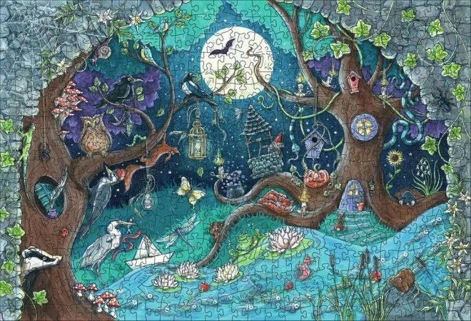 Drvene puzzle čarobna šuma 500 dijelova