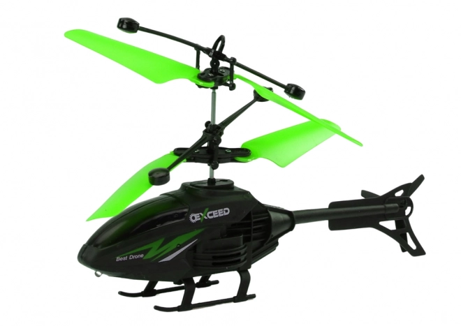 Daljinski upravljani RC helikopter s giroskopom – zelena