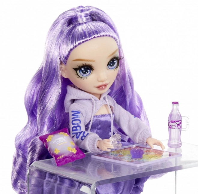 Rainbow High Sjaj i Sjaj Moda lutka - Viola (Ljubičasta)