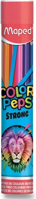Drvene boje MAPED Color’Peps Strong u metalnoj tubi, 12 kom