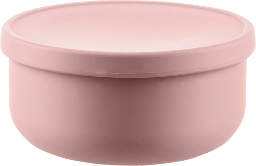 Silikonska zdjelica s poklopcem, Old Pink