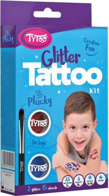 TyToo Plucky set sjajnih tetovaža za dječake