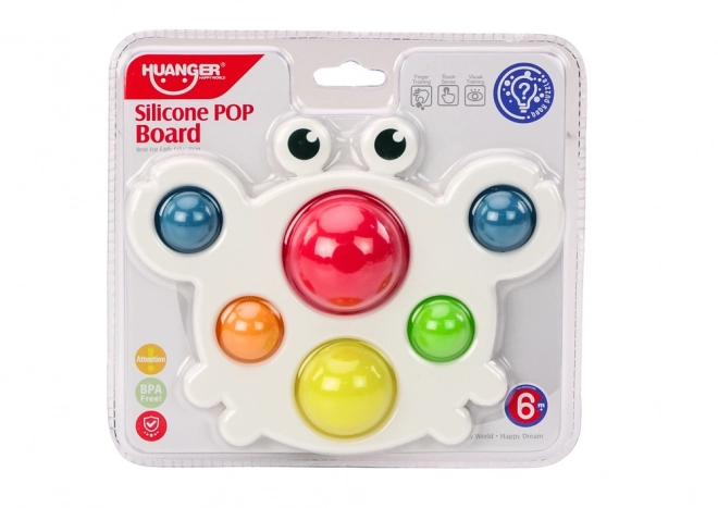 Silikonska šarena ploha Pop It Edukativna Senzorna Rak