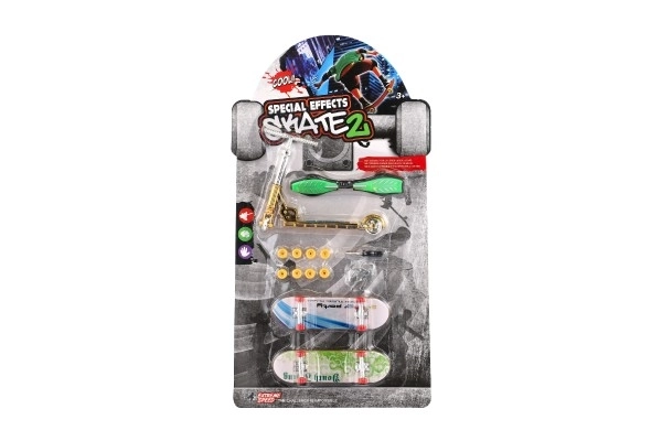 Set skateboard na vijak, finger skuter, waveboard plast s dodacima mix vrsta na kartici 16x30cm