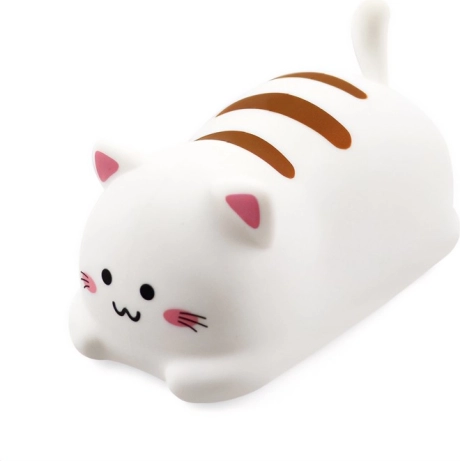Noćno svjetlo POKKY Happy Kitty od silikona s daljinskim upravljačem