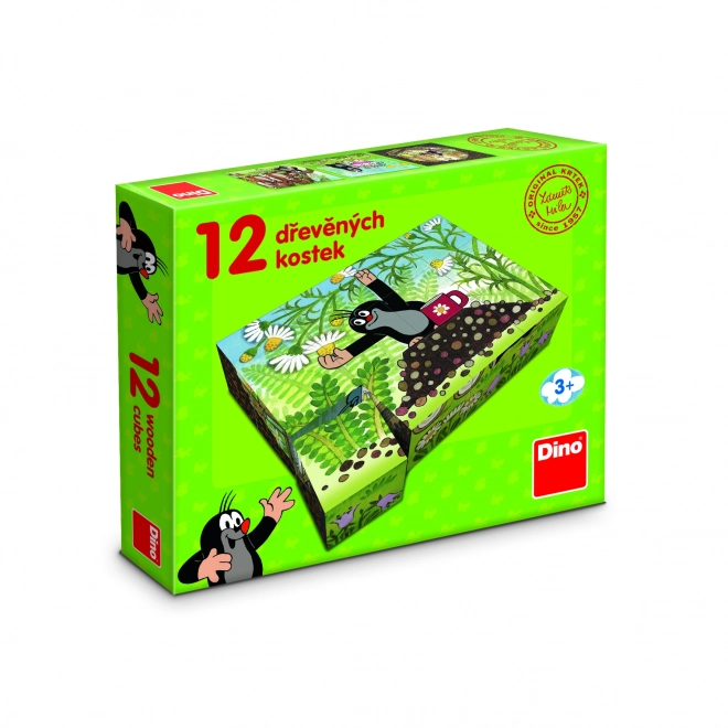 Kocke kubus Krtek i prijatelji drvo 12 kom u kutiji 21x18x4cm