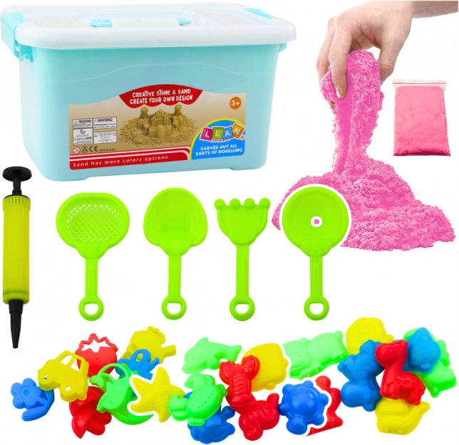 Set čarobnog pijeska ružičasta 3 kg s opremom