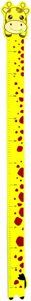 Metar na zid s motivom žirafe 165 cm